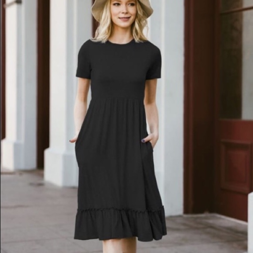 Black Jardin by Marcis Knit Dress